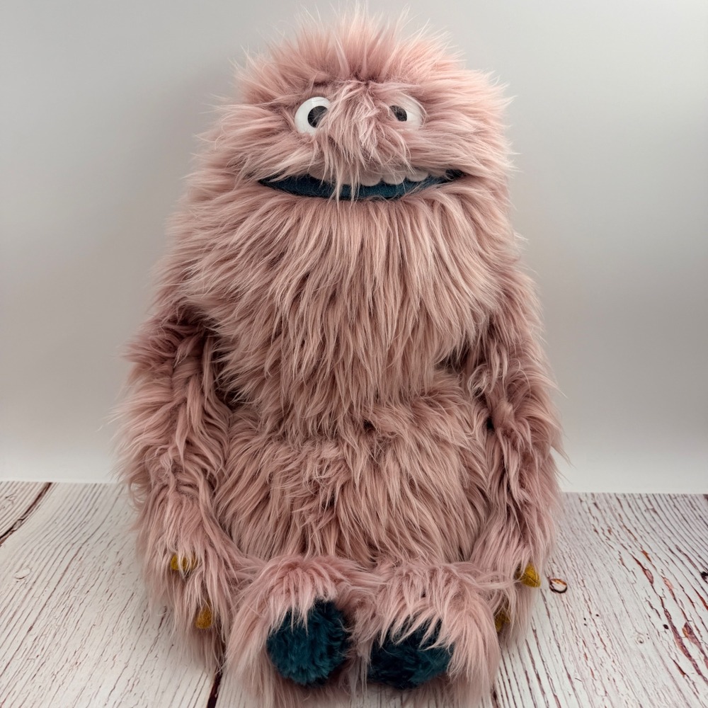 Moulin Roty Les Schmouks Boubou Monster Plush Toy 19" France 668023